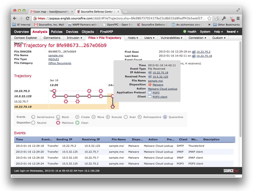 Network File Trajectory Click!