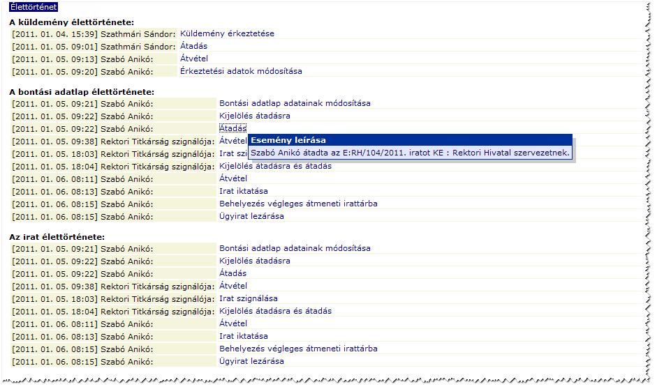 Előadói ívek Az ügyirat adatlapján a fenti ikonokra kattintva lementhetjük PDF formátumba, és/vagy kinyomtathatjuk az előadói ívet A4, vagy fekvő A3 méretben.