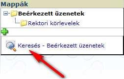 Felhasználó: ekkor csak a kiválasztott felhasználónál fog átvételre váróként megjelenni az általunk küldött körlevél.