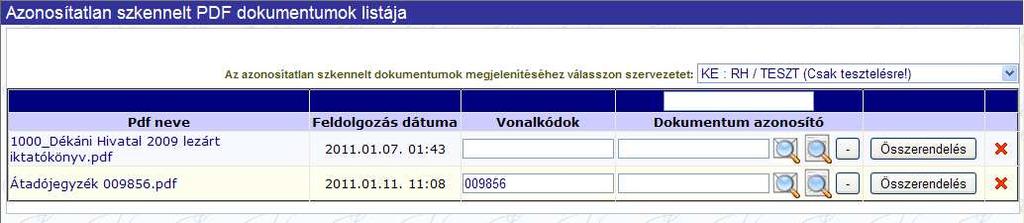 feltöltött digitális dokumentumokat.