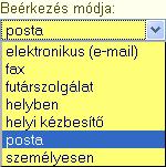 Érkeztetőhely Az érkeztetőhely neve minden esetben alapértelmezetten kerül beállításra a rendszeradminisztrátor által a szervezeti egység kérésének megfelelően.
