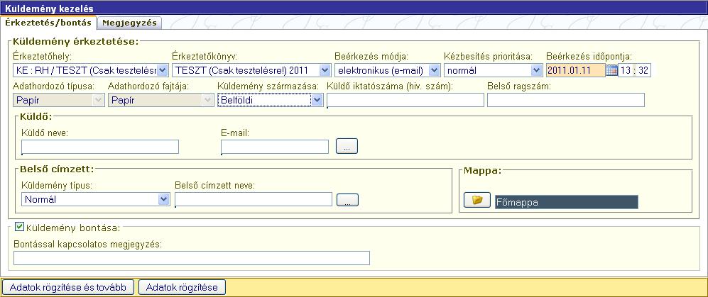 Több szervezet vagy szervezeti egység esetén az alapértelmezett szervezet beállítása megváltoztatható az Adataim ikon alatt a Saját adataim menüpontban.