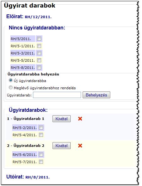 Ügyiratdarabok kezelése Ügyiratdarabokat az iratkezelési felületen hozhatunk létre.
