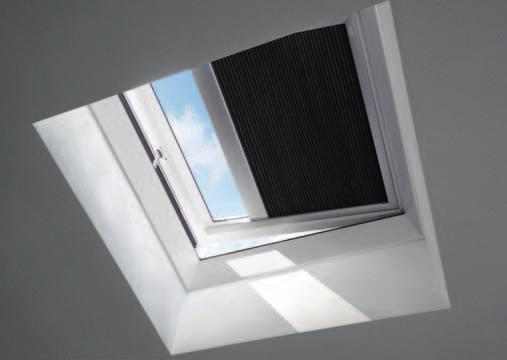 VELUX árnyékolók lpostetős felülvilágító blkokhoz VELUX INTEGRA FMG elektromos hrmonikroló A hrmonikroló klsszikus és dekortív megoldás fény szűrésére.