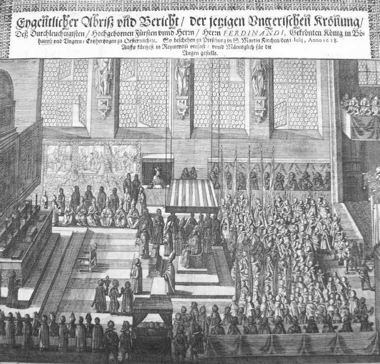 262 G. Etényi Nóra II. Ferdinánd pozsonyi koronázása játszott szerepét kiemelve meggyőzte a rendeket II.