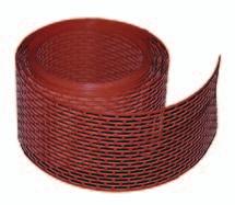 SISTE M DE ACO PE R IŞ ACCESORIILE SISTEMULUI DE ACOPERIŞ Accesorii utilizate pentru jgheaburi Piaptăn de protecţie jgheaburi - Multivent plastic Trebuie aşezat paralel cu linia jgheabului fiind