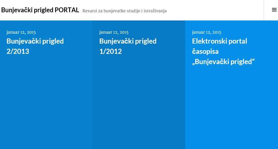 Bunjevački prigled, 2014/3 Elektronski portal časopisa Bunjevački prigled https://bunjevackeperspektive.wordpress.