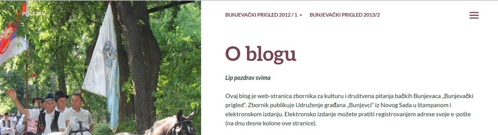 Bunjevački prigled, 2014/3 koju smo počeli pripravljat tokom 2011. godine.