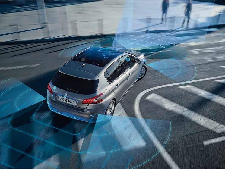 NYUGODT LÉLEKKEL A hatékony vezetéstámogató rendszerek* közül az ütközésveszély-jelző (Distance Alert) funkcióval* rendelkező automatikus vészfék (Active Safety