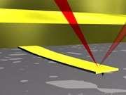 Atomerő mikroszkópia Concept of AFM: (above) a cantilever touching