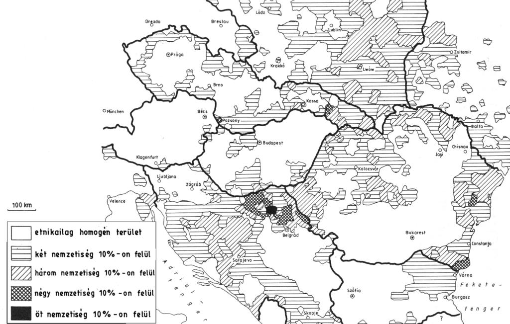 8. Задатак се односи на територијалне и етничке последице склопљених мирова којима је завршен Први светски рат. Решите задатке уз помоћ скициране мапе и сопственог знања! (1 бод по елементу.