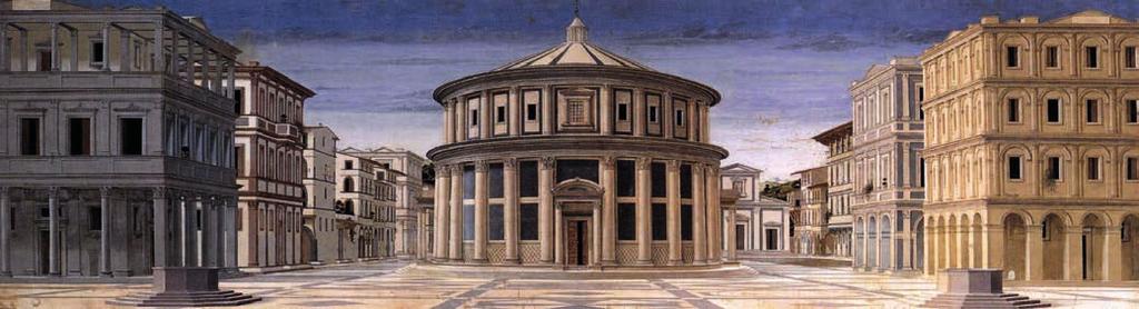 A képzelet világa 10. Építészet Az eszményi város (15. század), Urbino, Palazzo Ducale (pálácco dukále). A 15.