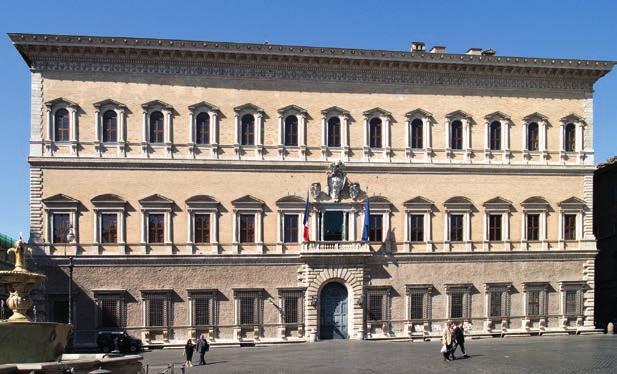 Leon Battista Alberti: Palazzo Rucellai (pálácco rucselláj; 1446 1451), Firenze A firenzei hálósan tagolt palotatípus jelleg zetes példája.