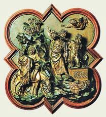 Ghiberti harmonikus, újszerű vonásokat mutató kompozíciója nyerte meg a pályázatot a bírálóbizottság egyhangú döntése alapján.