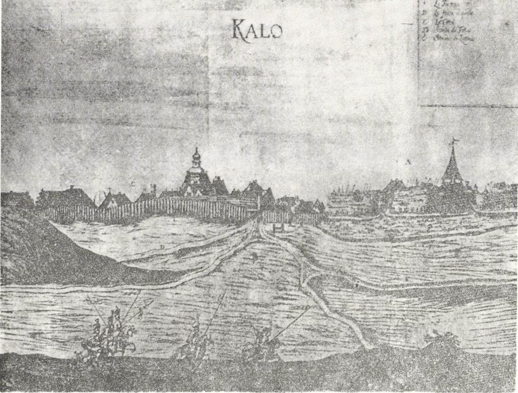 -» Kálló vára. Kinagyított részlet az előző oldali -J" J! metszetről szerelt erődítmény, s védelmi képessége bizony alapos kívánnivalókat hagyott maga után.