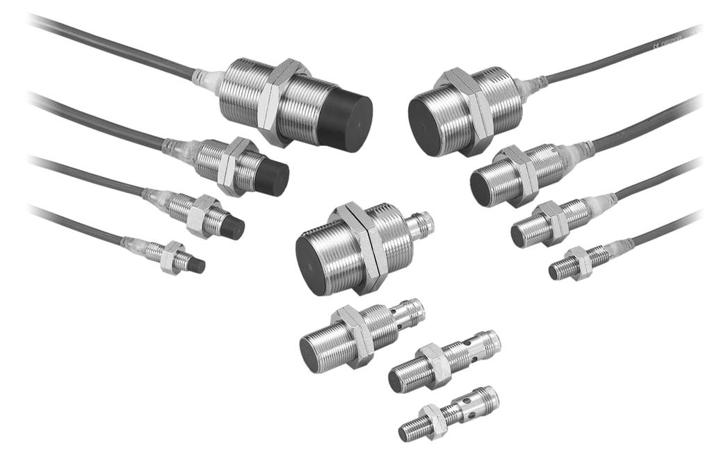 oomron SENZORI DE PROXIMITATE INDUCTIVI E2A E2A Senzor de proximitate inductiv, cilindric, cu indicator de stare LED încorporat Distanþã de detecþie de 1,5.
