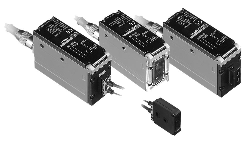 OMRON SENZORI SPECIALI E3MC E3MC Senzori pentru detecþia culorilor RGB pentru toate domeniile de utilizare din industrie Sursa de luminã LED asigurã duratã lungã de viaþã ºi cu întreþinere minimã