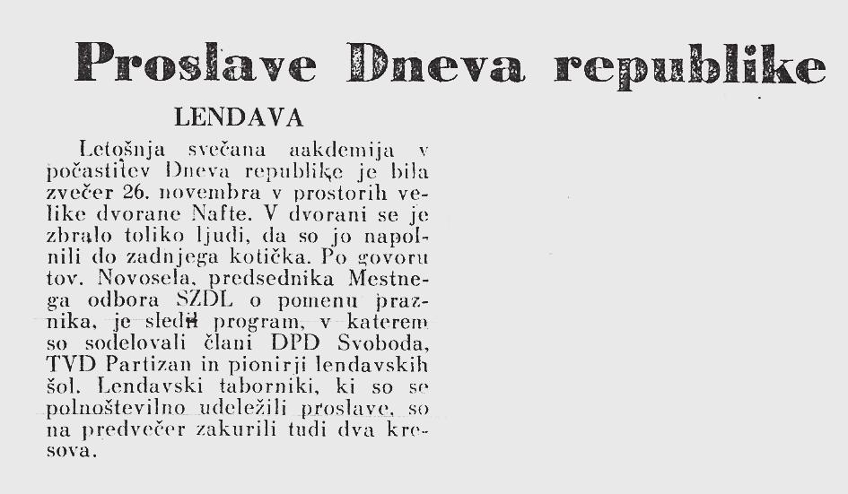 Proslava Dneva republike leta
