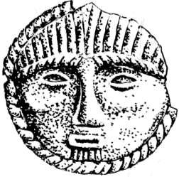 Historical Múzeum LUHM6601 A húnok keskeny mandulavágású szeme = minutis oculis Getica 35.183: Pokrov az Etilen 17. kurgán, Vladimirovszkoje 4.