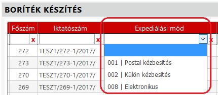 kézbesítés munkafolyamathoz kerülnek. A kiadmányozó személy az Iratkezelő beállításokban beállított, kiadmányozó joggal rendelkező felhasználó lesz.