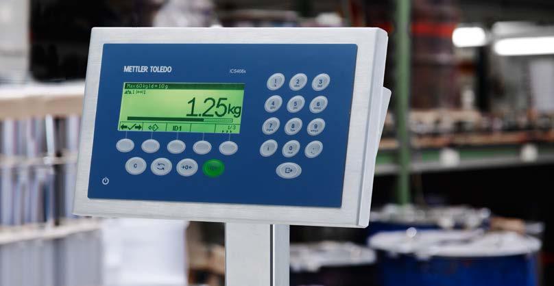 Könnyű használatra tervezve Gyors és hatékony mérés Az ICS466x súlymérő terminált arra tervezték, hogy minden termelési lépésnél növelje a termelékenységet.
