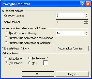 legkényelmesebben. Ha a táblázat utolsó sorában nyomjuk le a [Tab] billentyőt, akkor új sor jön létre a táblázat végén.