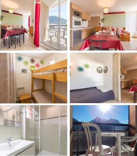 RELAIS GUISANE A - apartman tájékoztató 6 fős RELAIS GUISANE A (4. emelet) BLA405 Déli tájolású, gyönyörű zavartalan kilátással a hegyekre Briancon központjában.