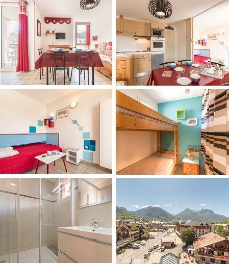 RELAIS GUISANE A - apartman tájékoztató 6 fős RELAIS GUISANE A (4. emelet) BLA406 Déli tájolású, gyönyörű zavartalan kilátással a hegyekre Briancon központjában.