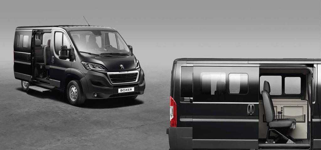 BOXER COMBI: SZEMÉLYSZÁLLÍTÁS A Peugeot Boxer Combi magas színtű kényelmet