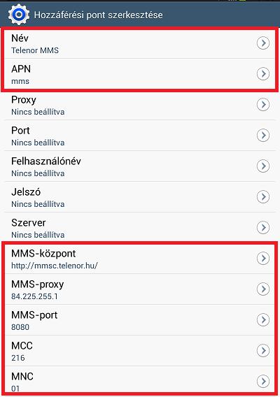 MMSC: http://mmsc.telenor.hu/ MMS Proxy: 84.225.255.