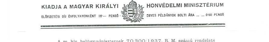 37. AZONOSSÁGI JEGY (CÉDULA) Goór