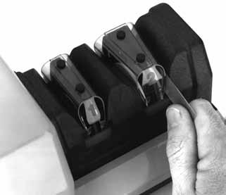 DRESSING THE STAGE 2 HONING WHEELS If the Stage 2 honing wheels appear to be glazing over due to grease or other reasons, or if you believe these wheels are less aggressive, you can clean them with