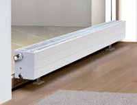 Compact Beépített szelepes, vízszintesen profilozott sík előlappal ellátott acéllemez lapradiátor konvektor lemezzel 6 csatlakozási csonk [mm]: 200 : 600-3000 RCV 21s RCV 22 RCV 33 RCV 44 Plan Ventil