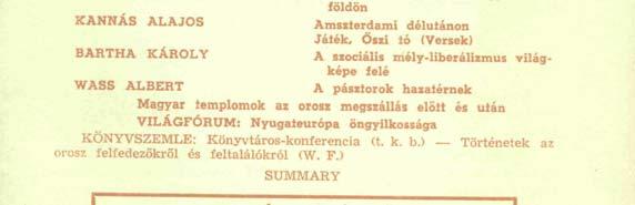 1954-ben az Új Magyar Út munkatársai