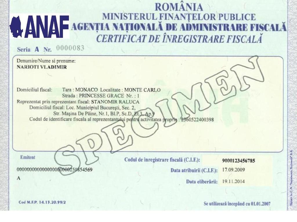 24.2. Mokesčių mokėtojo registracijos pažyma (nauja forma) 24.3.