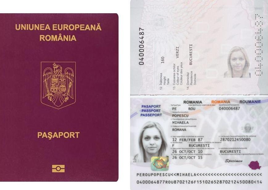 24.3.2. Laikinas pasas (rum. Pasaport temporar): 24.3.3. Elektroninis pasas (rum. Pasaport electronic): 24.4. Asmens tapatybės kortelė (rum.