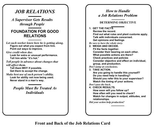 Job Relations: az emberekkel való