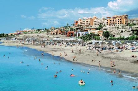 Costa Adeje Tenerife déli részén található, otthont ad számos új szállodának, melyek elegáns európai vendégeket
