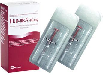 Adalimumab (Humira) Szolubilis TNF-alfa teljesen humanizált IgG1 antitest 2 hetente, indukció dupla dózis, 20 mg < 40 kg < 40 mg