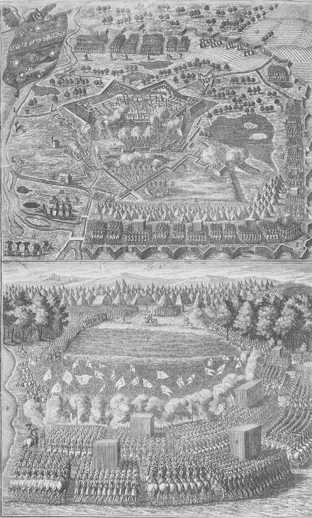 Tóth Ferenc Érsekújvár ostroma és a táti csata ábrázolása az Abrégé historique et iconographique de la vie de Charles