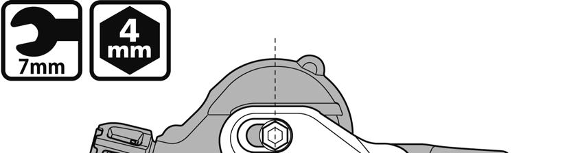 FELSZERELÉS 4. A bilincsnek a fékkarhoz történő rögzítéséhez használjunk 4mm-es imbuszkulcsot.
