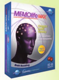 A MEMOlife MAX Brain Boosting összetevői Omega 3-at, Lecitin-t és az agy