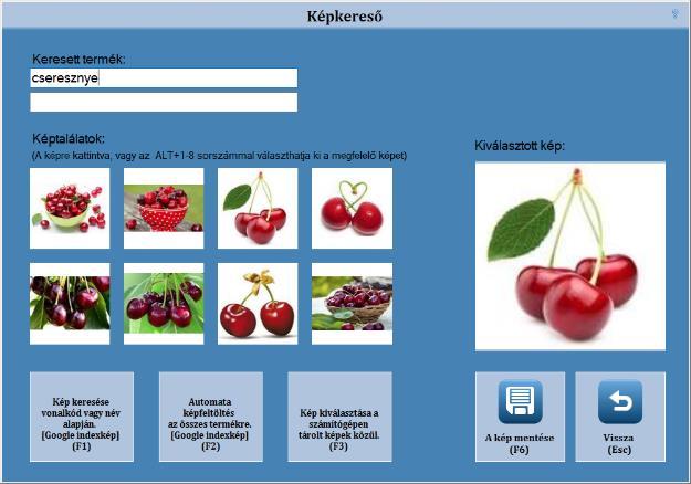 5. Termékek kezelése Termékkereső Ha a termékkeresés engedélyezve van, akkor a TERMÉK KERESŐ gombra kattintva, vagy pedig az F5-ös billentyűt lenyomva lehet elérni a keresőt.