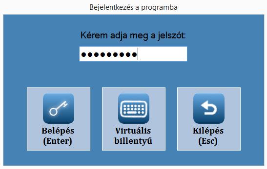 III. A JUTA-Soft POS program használata 1. A program indítása A JUTA-Soft POS programot a Windows asztalon található JutaTouchScreen ikonra kattintva lehet elindítani.