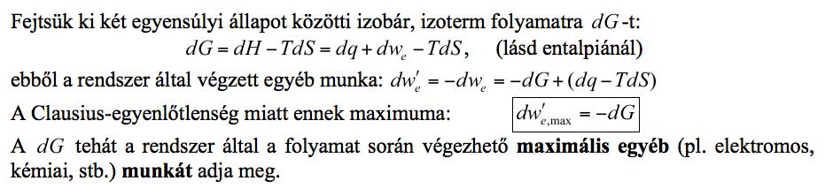 MAXIMÁLIS MUNKA A KÉMIAI POTENCIÁL Egyensúlyi koncentrációk számítása (példa) V= 50 l- es edényben n(co)= n(h 2 O)= 1 mol kiindulási gázelegyből milyen egyensúlyi koncentrációk várhatók T=1000 K- en,