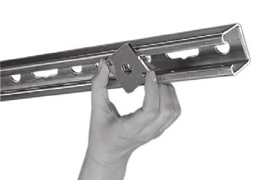 recézett sín között, - a különböző méretű előszerelt menetes rudakkal a bilincstávolság egészen 130 mm-ig kialakítható Stex 45 szerelő lap MP