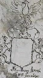 Sketch of Stephen Shuhay s coat of arms on seal from 1685 (Pecsét- és címergyűjtemény: Nógrád megyei levéltár) 1689.
