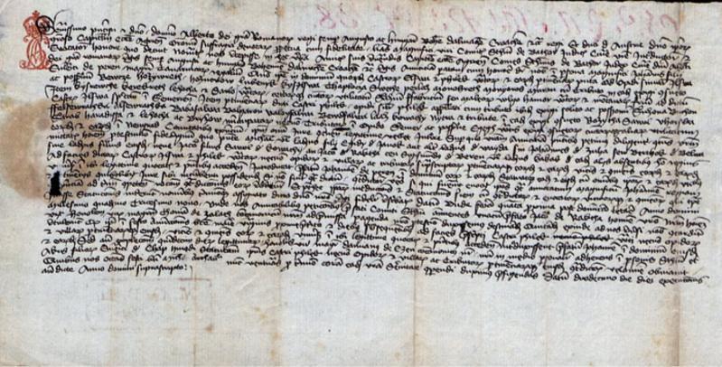 1439. Joannes Zuhai (Johannes de Zuha) in the Eger chapter s charter (see below) was appointed as homo regius of King Albrecht II (homo regius- king s man, deputy king, executive official and