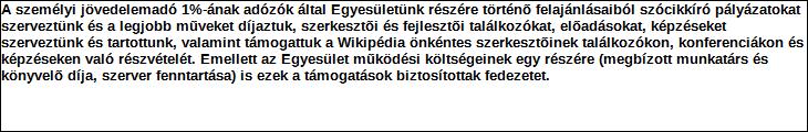 Támogatási program elnevezése: Támogató megnevezése: 2016.