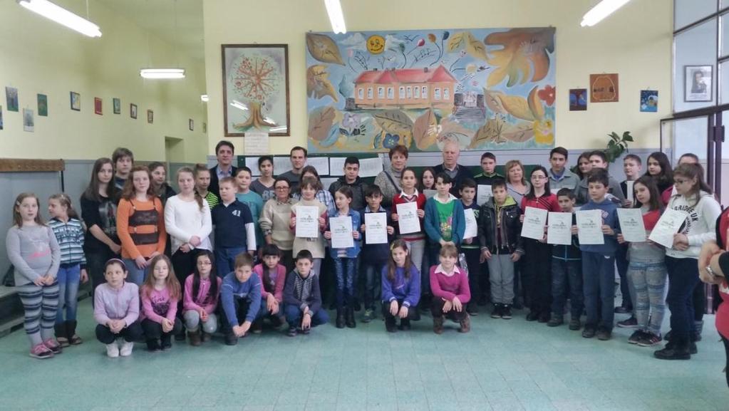 Učesnici opštinskog takmičenja iz matematike.